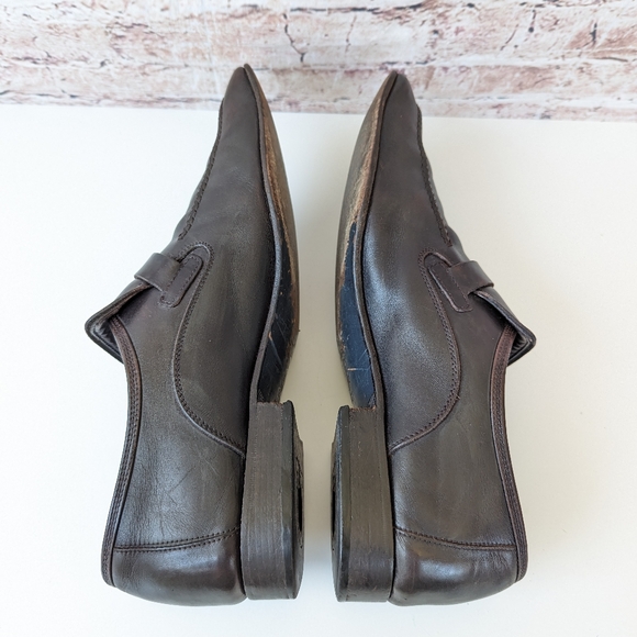 SALVATORE FERRAGAMO LEATHER MEN'S SHOES - Picture 6 of 14